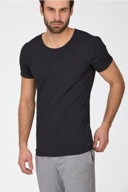 3 db-os környakú slim fit póló csomag