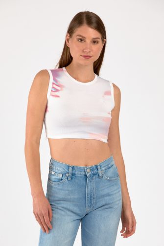 AOP CROPPED TANK TOP PÓLÓ