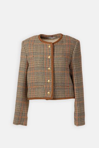 TWEED WOOL MIX CHEC Blézer