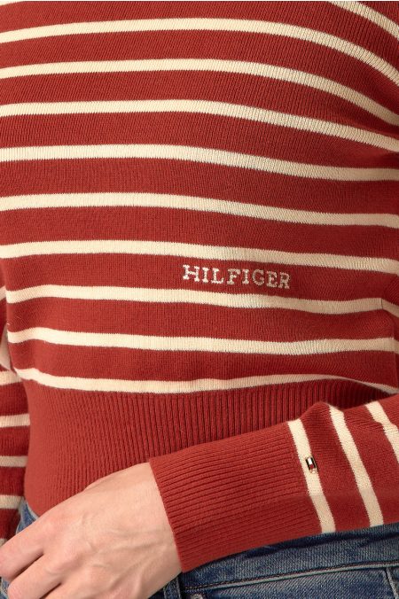 MINI STRIPE C-NECK PULÓVER