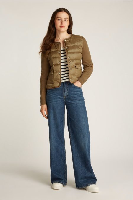 DOWN KNIT MIX DZSEKI