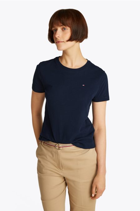 SLIM SLUB C-NECK PÓLÓ