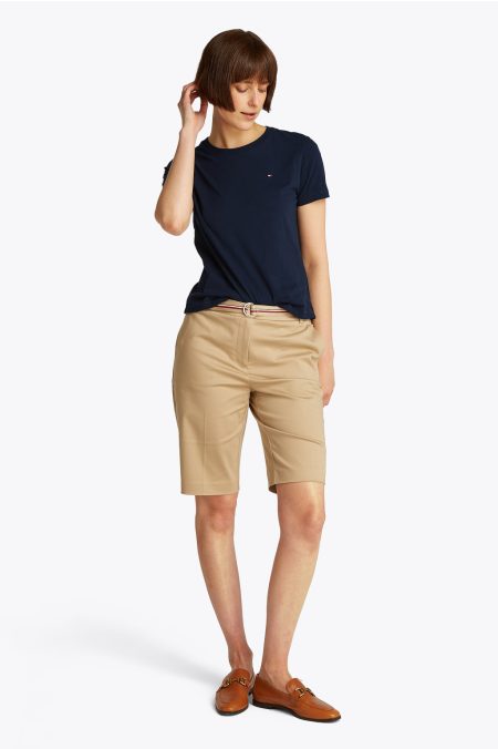 SLIM SLUB C-NECK PÓLÓ