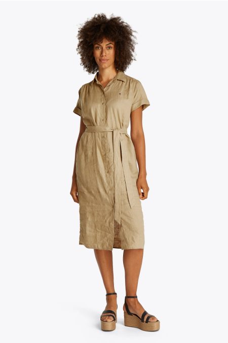 LINEN MIDI RUHA